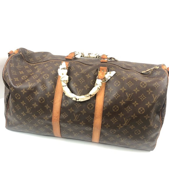 Louis Vuitton Vintage Monogram Keepall Bandouliere 55—Authentic. Includes COA ~ - Picture 5 of 11